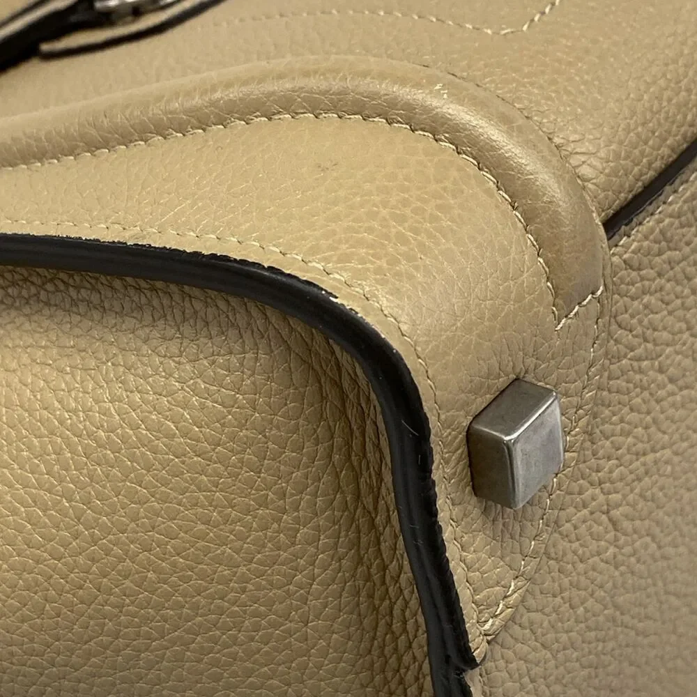 Celine Luggage Micro Shopper Handbag